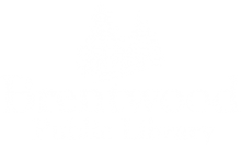 Brentwood Public Library white logo